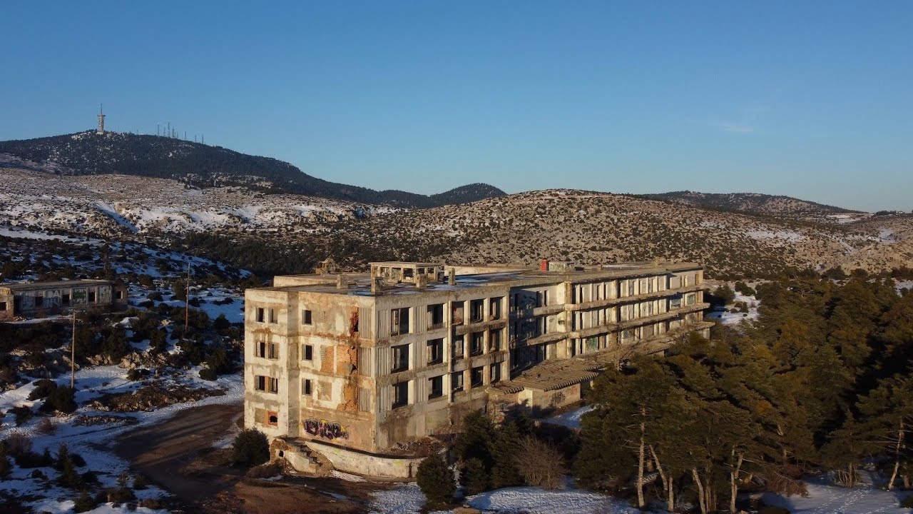 Sanatorium of Parnitha | &Sigma;&alpha;&nu;&alpha;&tau;ό&rho;&iota;&omicron; &Pi;ά&rho;&nu;&eta;&theta;&alpha;&sigmaf; | Mini DJI 2 Drone Footage (4K)