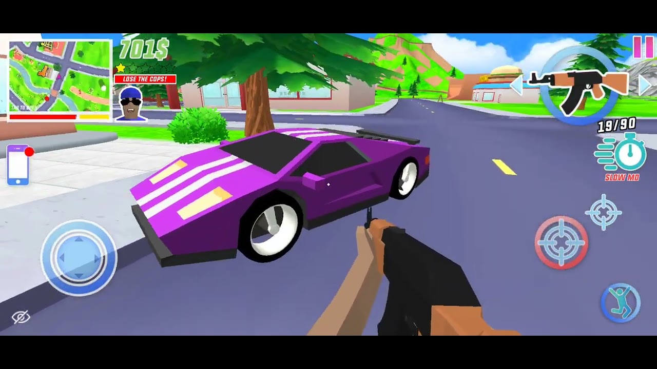 Playing Dude Theft Wars(My first video)