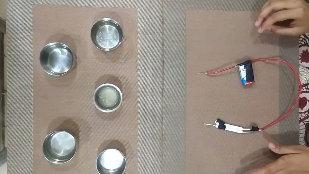Electric Circuit testing with various solutions for school project