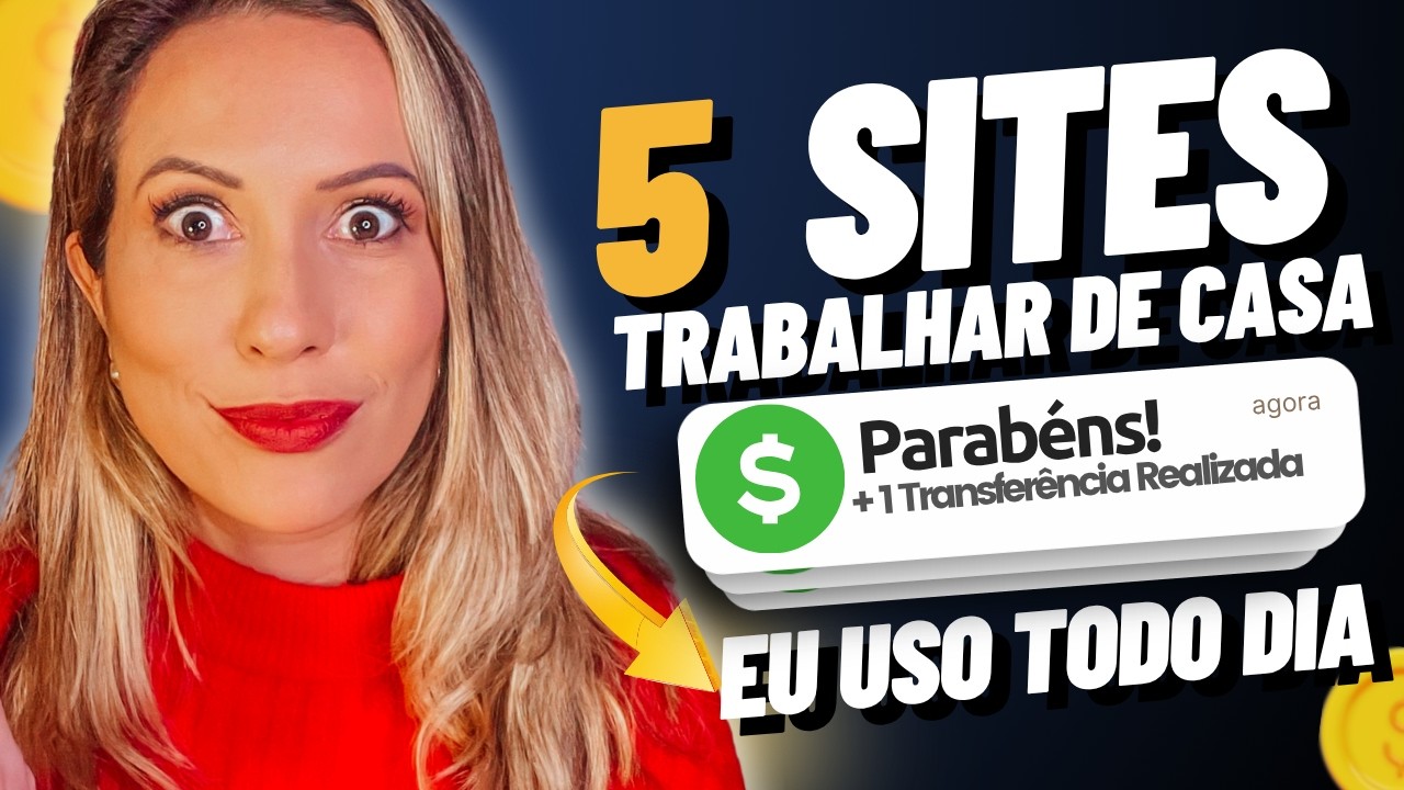 Ganhar dinheiro pela internet trabalhando em casa (5 sites que eu uso)