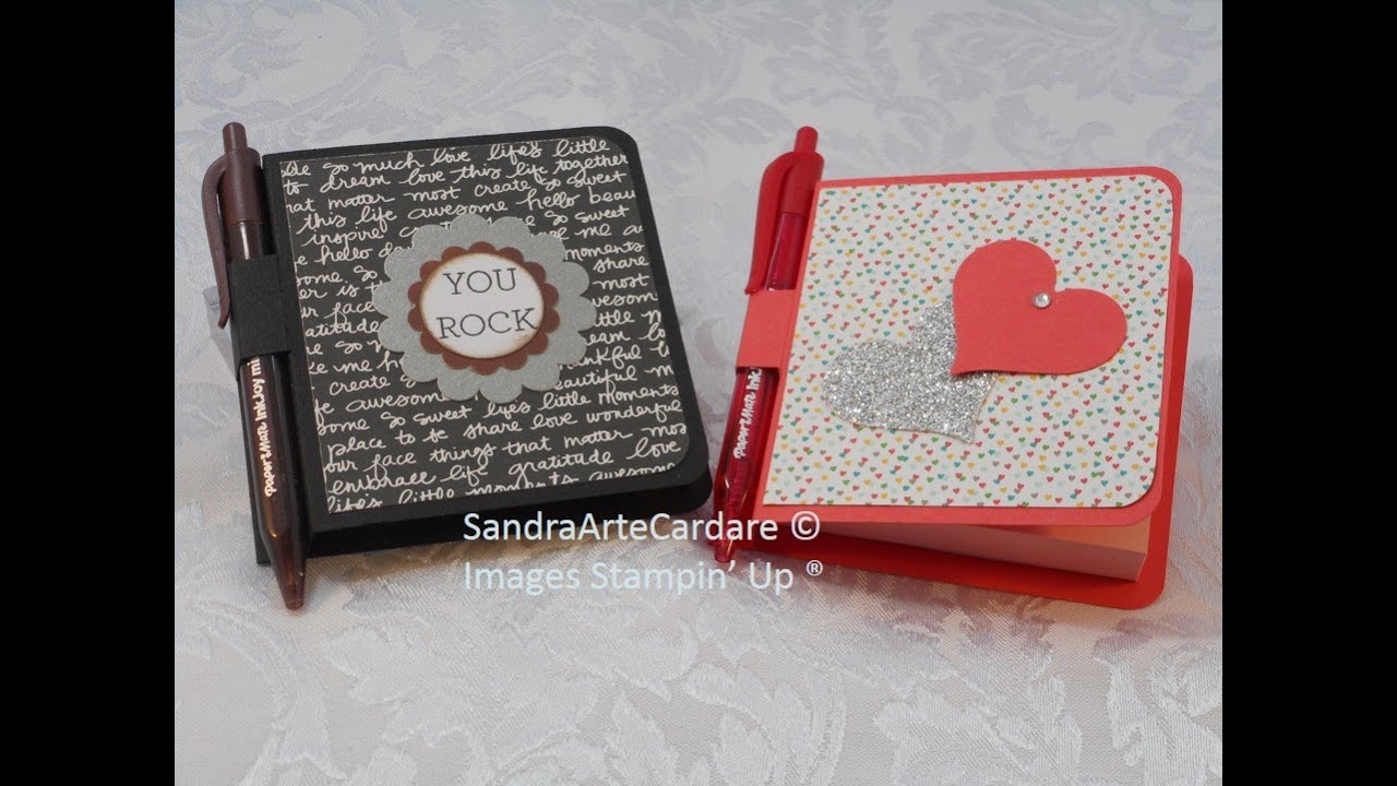 POST IT NOTE PAD GIFT IDEAS - SandraR UK Stampin' Up! Demonstrator Independent