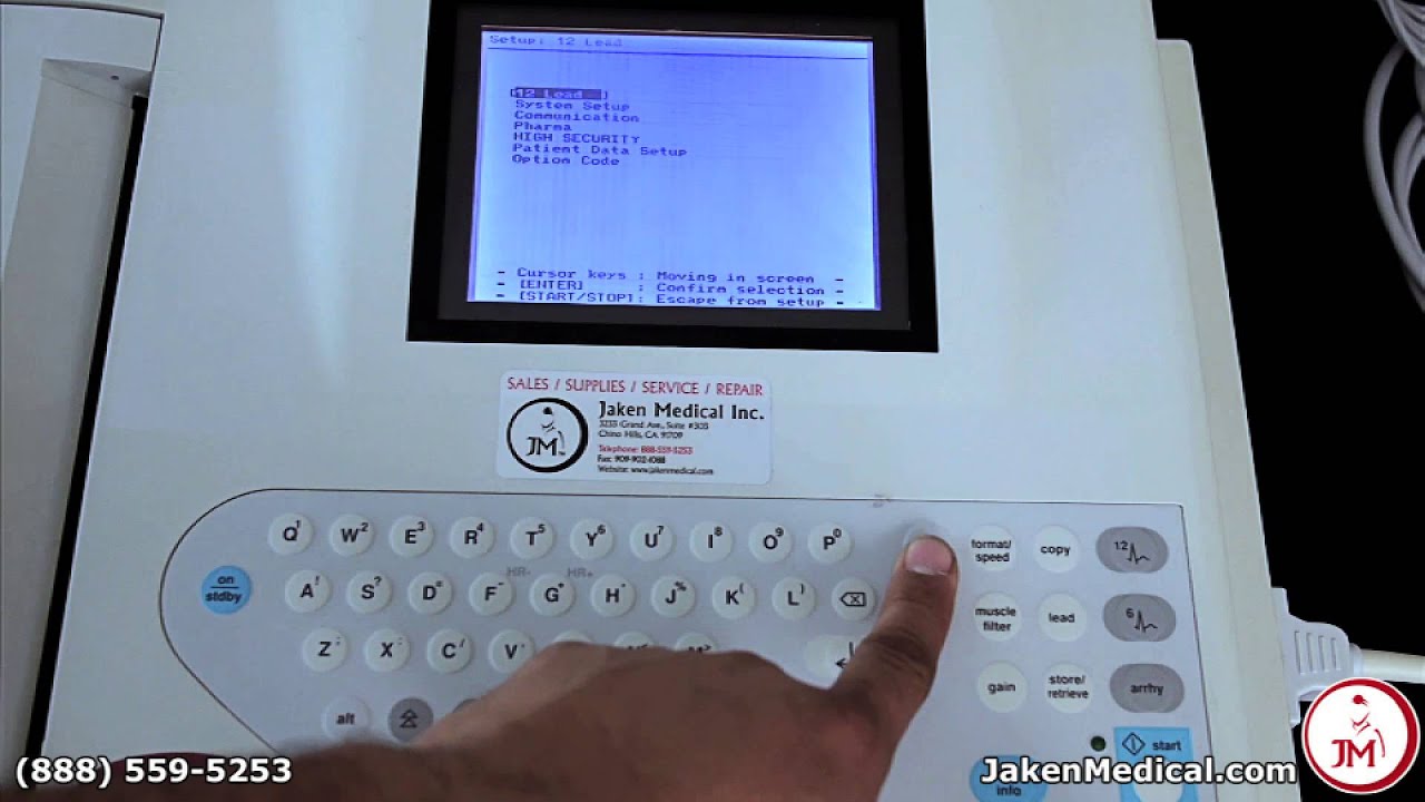 How to Use the GE MAC 1200 ECG / EKG Machine