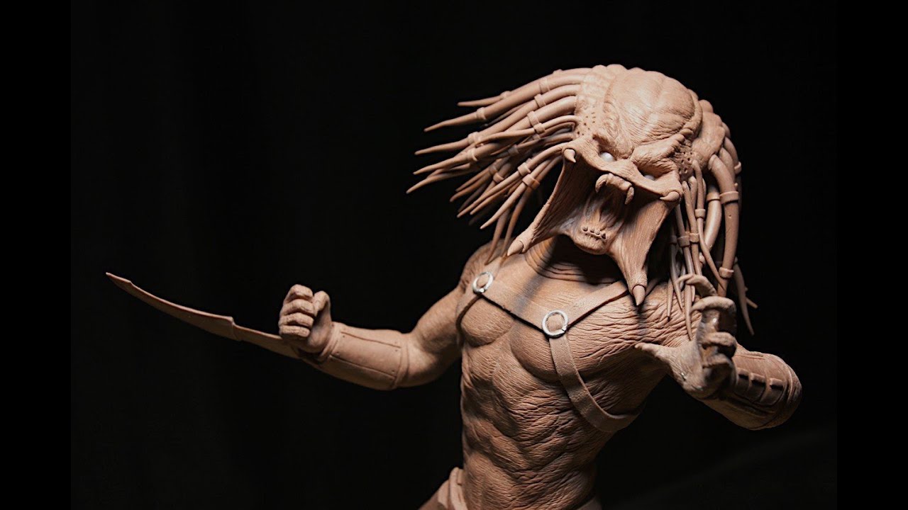 Скульптура ХИЩНИКА (формат 1:6) из глины Monsterclay.