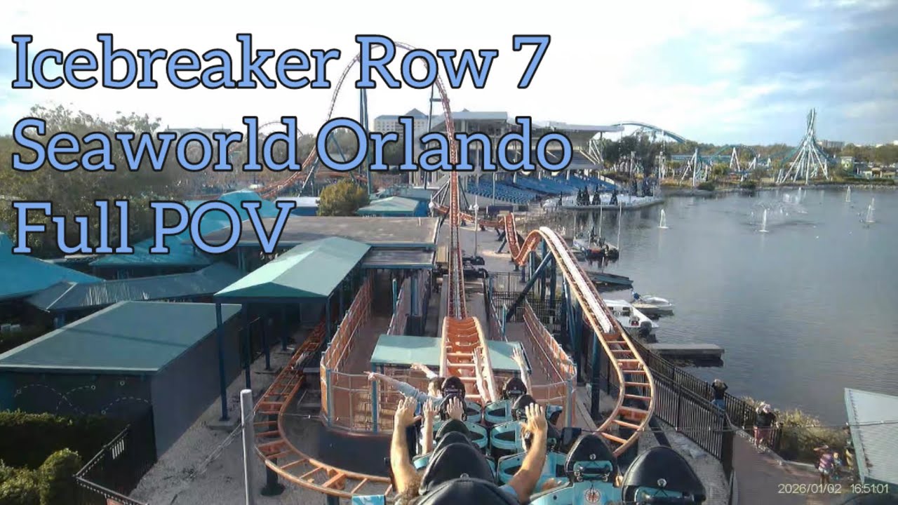 IceBreaker | Row 7 | Full POV | Seaworld Orlando | Non-Copyright