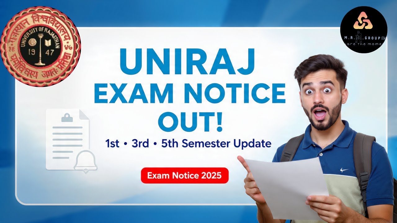 Rajasthan University Exam  2025 | 1st, 3rd, 5th Sem Updates.Not Promoted Students Promotion Process