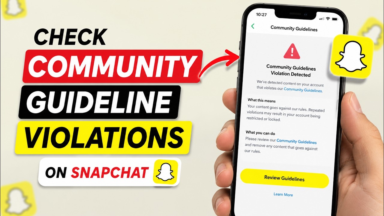 How to Check Community Guideline Violations on Snapchat