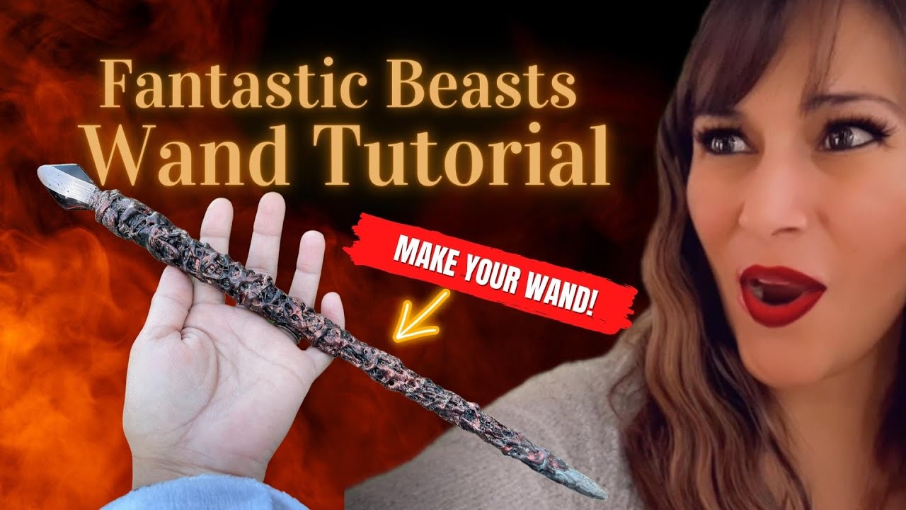 128. Fantastic Beasts Wand Tutorial: Make your own wand - The Secrets of Dumbledore  #Colourarte
