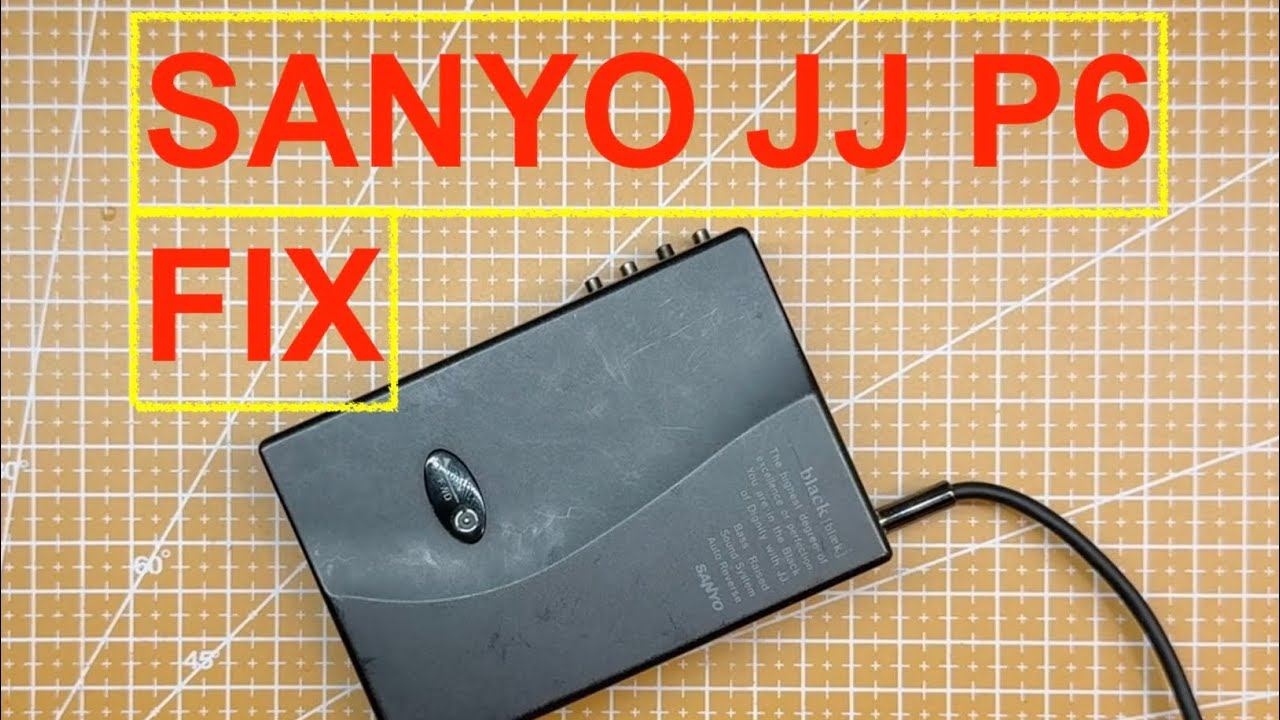 Ремонт кассетного плеера SANYO JJ P6 Walkman #сделайсам #ремонт #японскийспециальныйE0119