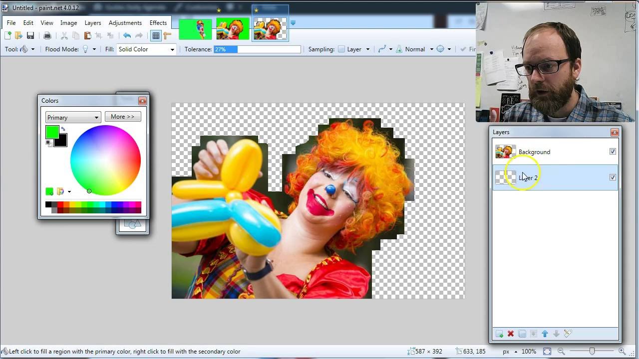 How To Delete A Background from A Picture Using Paint Net Magic Wand or by Hand