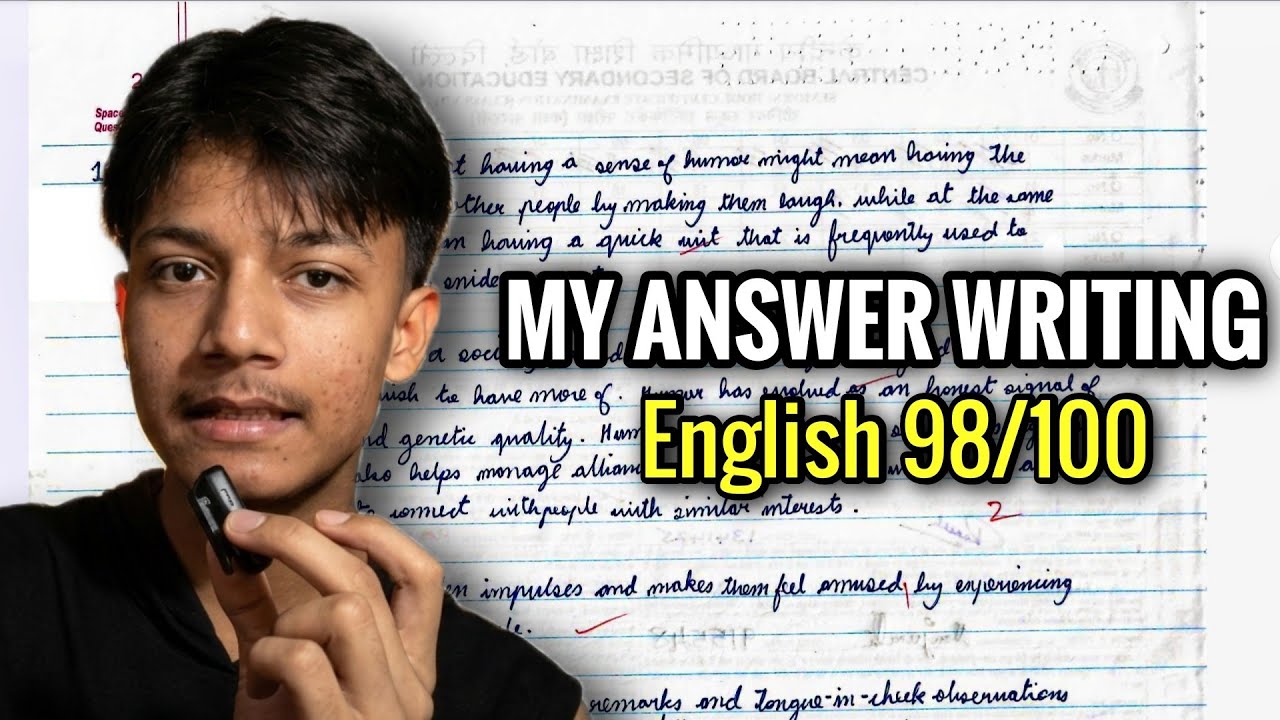 English Board Exam Answer Writing Strategy | I Scored 98/100 (Class 12 CBSE)