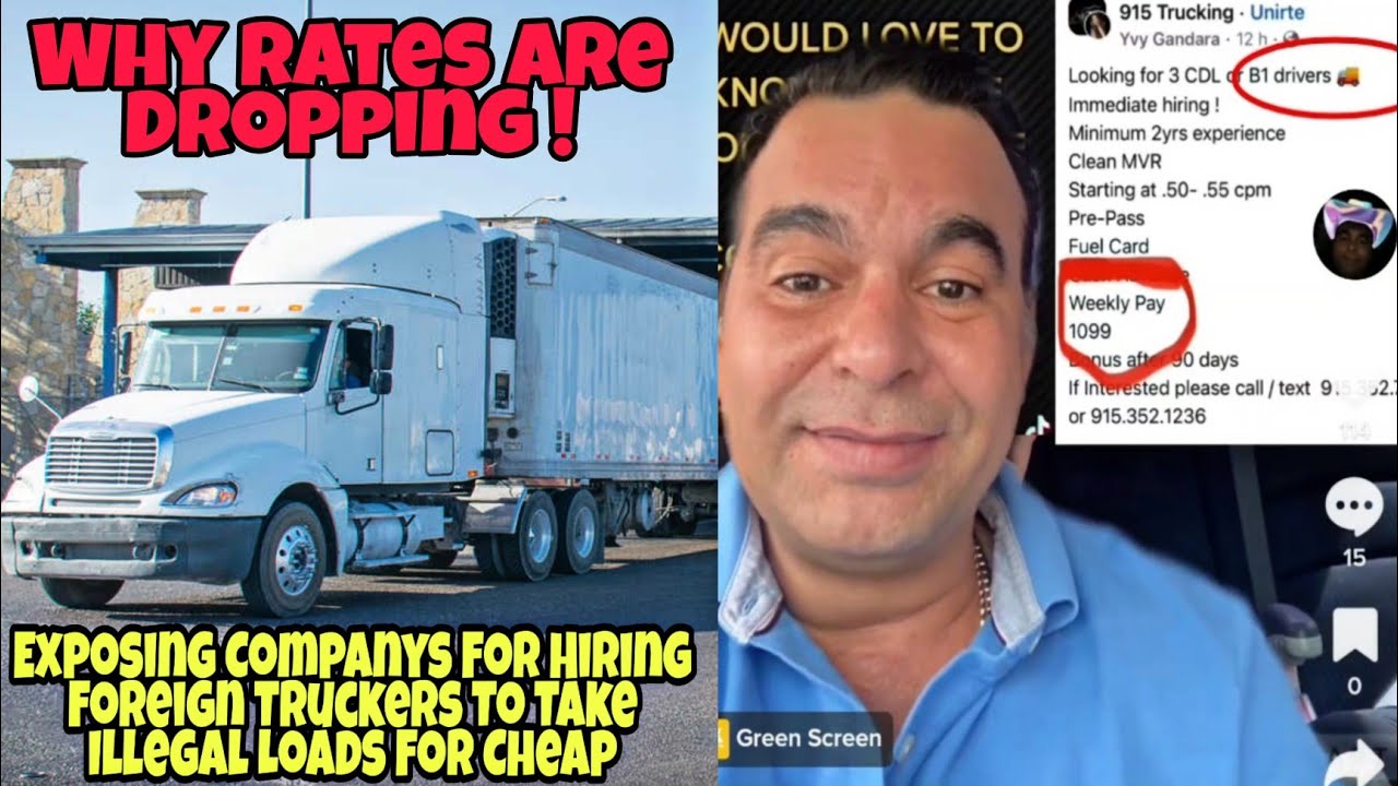 Exposing Companys For Illegally Hiring Foreign Truckers To Take Illegal Loads For Cheap