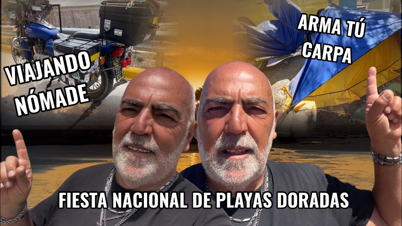 PLAYAS DORADAS | TIPS PARA VIAJAR NÓMADE | TIPS PARA ARMAR LA CARPA | en moto por Argentina |