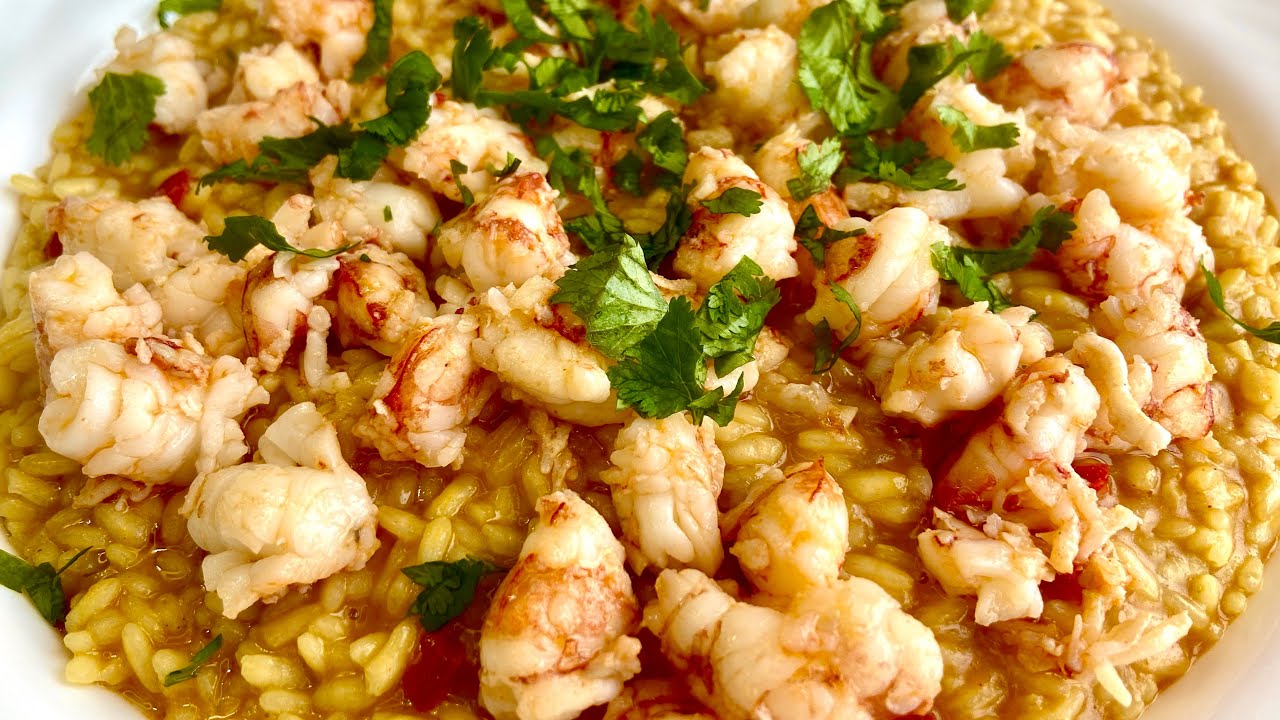 Risoto de camarão 🦐 Faça para um jantar de passagem de ano magnífico!