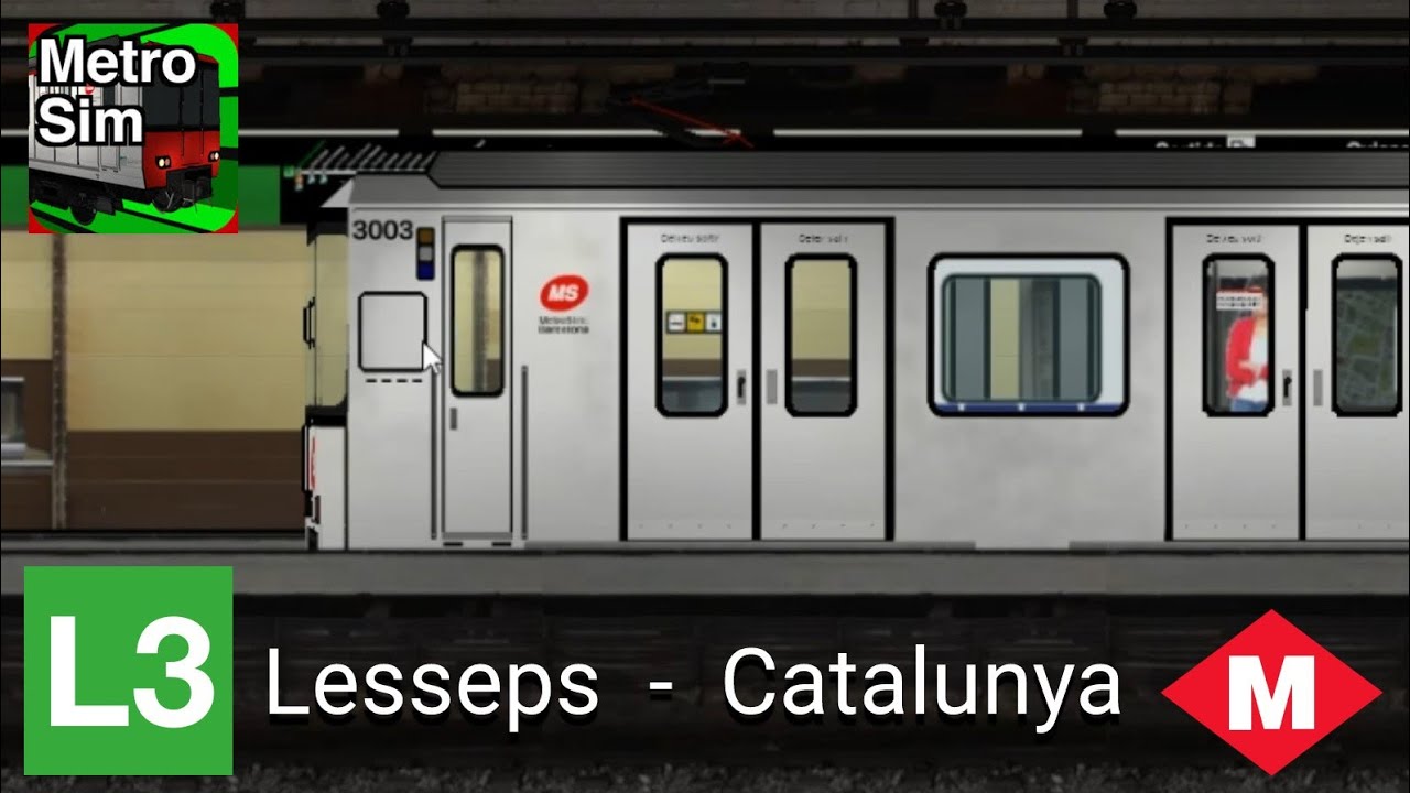 Hacemos la línea L3 del Metro de Barcelona (Lesseps - Catalunya) en MetroSim Barcelona | #3