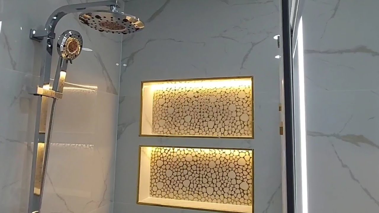 banyo içi ledli şampuanlik