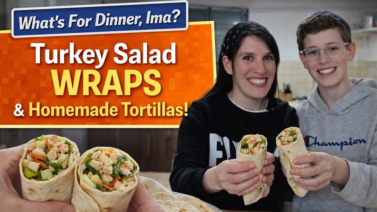 Turkey Salad Wraps with Homemade Tortillas