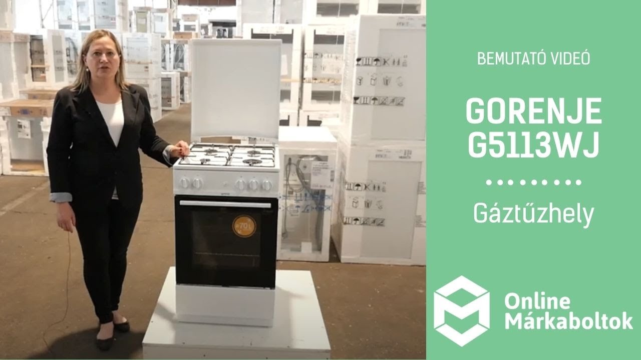 Gorenje G5113WJ | Gáztűzhely bemutató videó