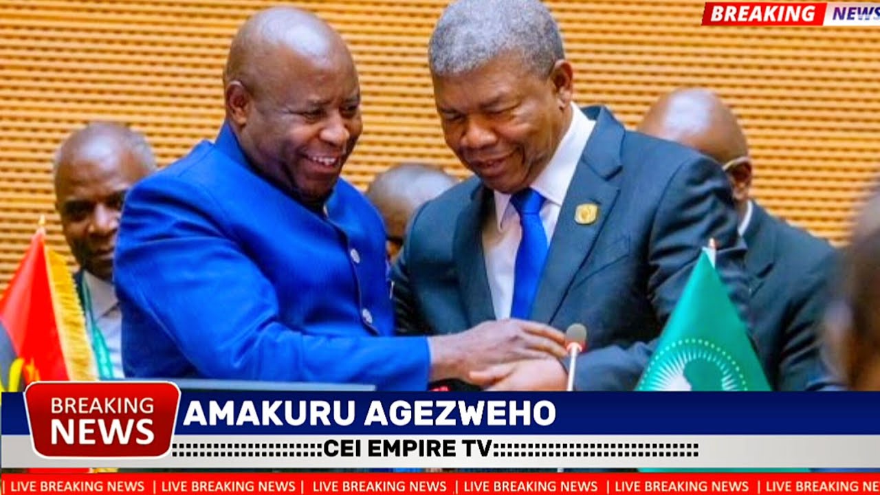 Amakuru agezweho: Perezida Evariste Ndayishimiye yitafiye Ubuyobozi  bwa AU//Mubyishimo bikomeye