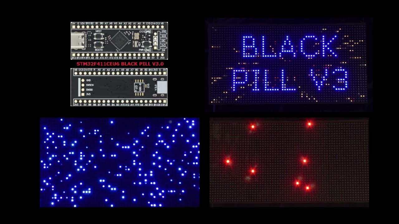 Jinx! & Black Pill  Animation Export to WS2812B, WS2813 LED Matrix En