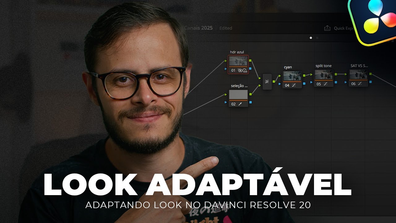 Como adaptar o look a diferentes cenas no DaVinci Resolve 20