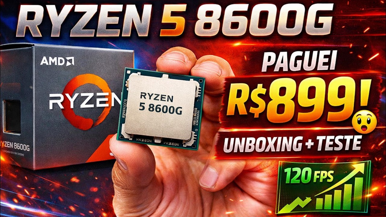 8600G Barato Demais! Unboxing + Testes em Jogos