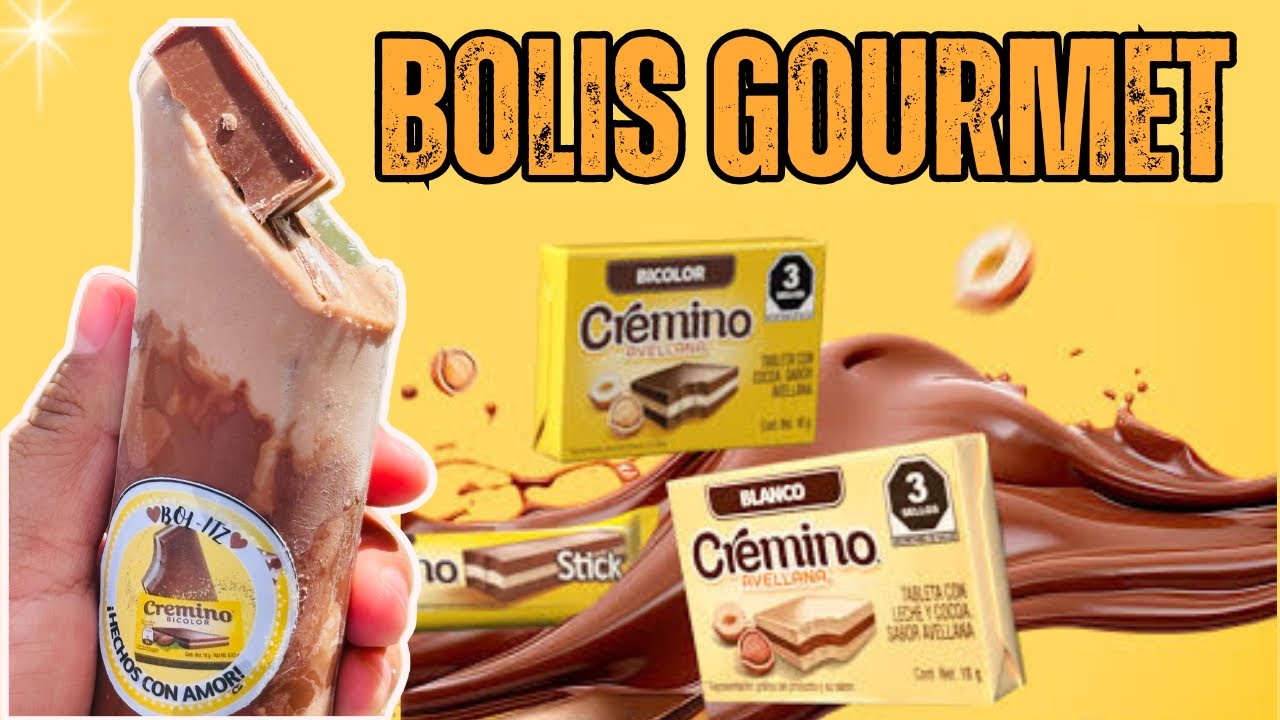 BOLIS GOURMET sabor CHOCOLATE  CREMINO /RECETA PARA TU NEGOCIO super CREMOSOS  #emprendimiento