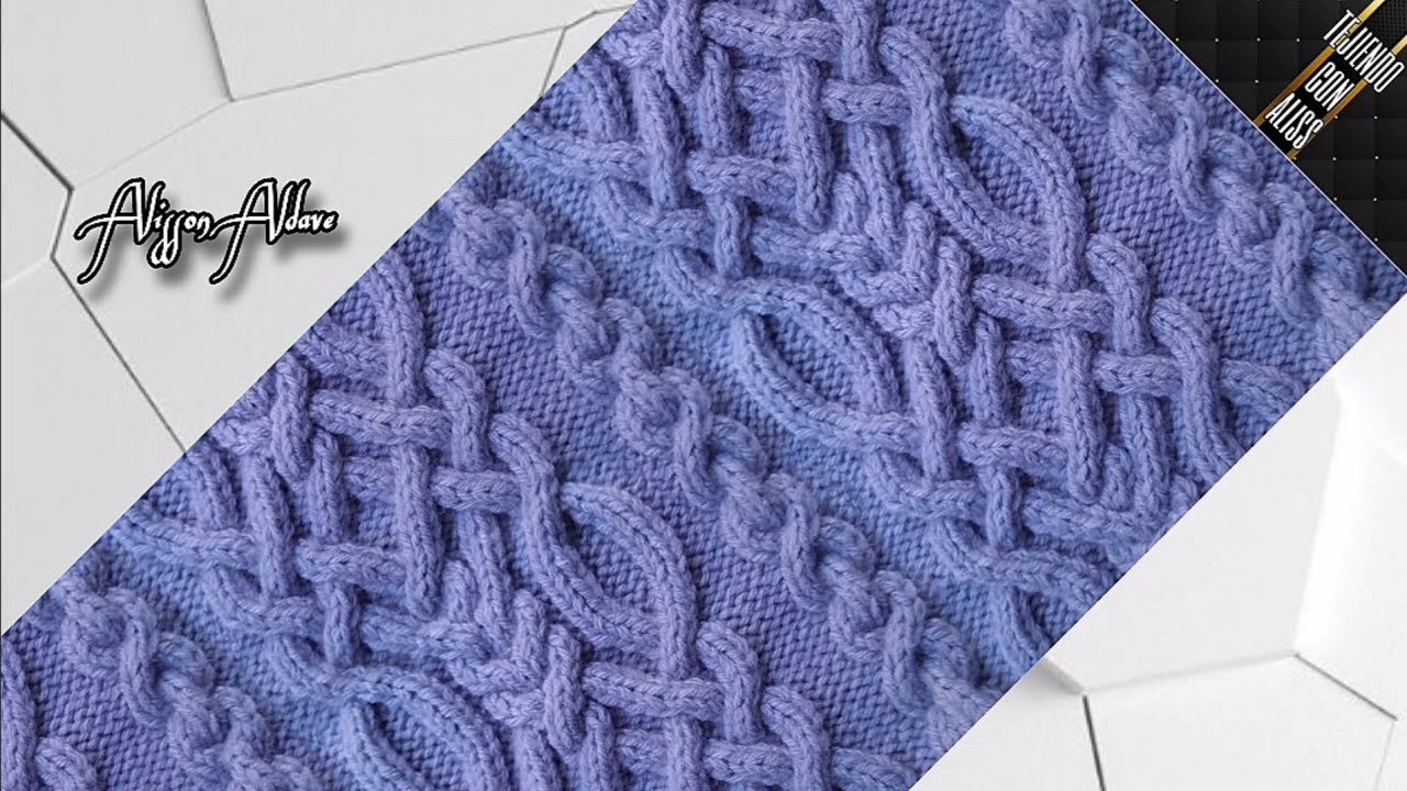 #346 - TEJIDO A DOS AGUJAS / knitting patterns / Alisson Aldave