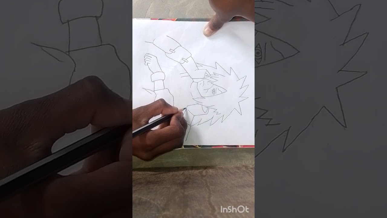 How to draw madara Uchiha (ghost of the Uchiha)