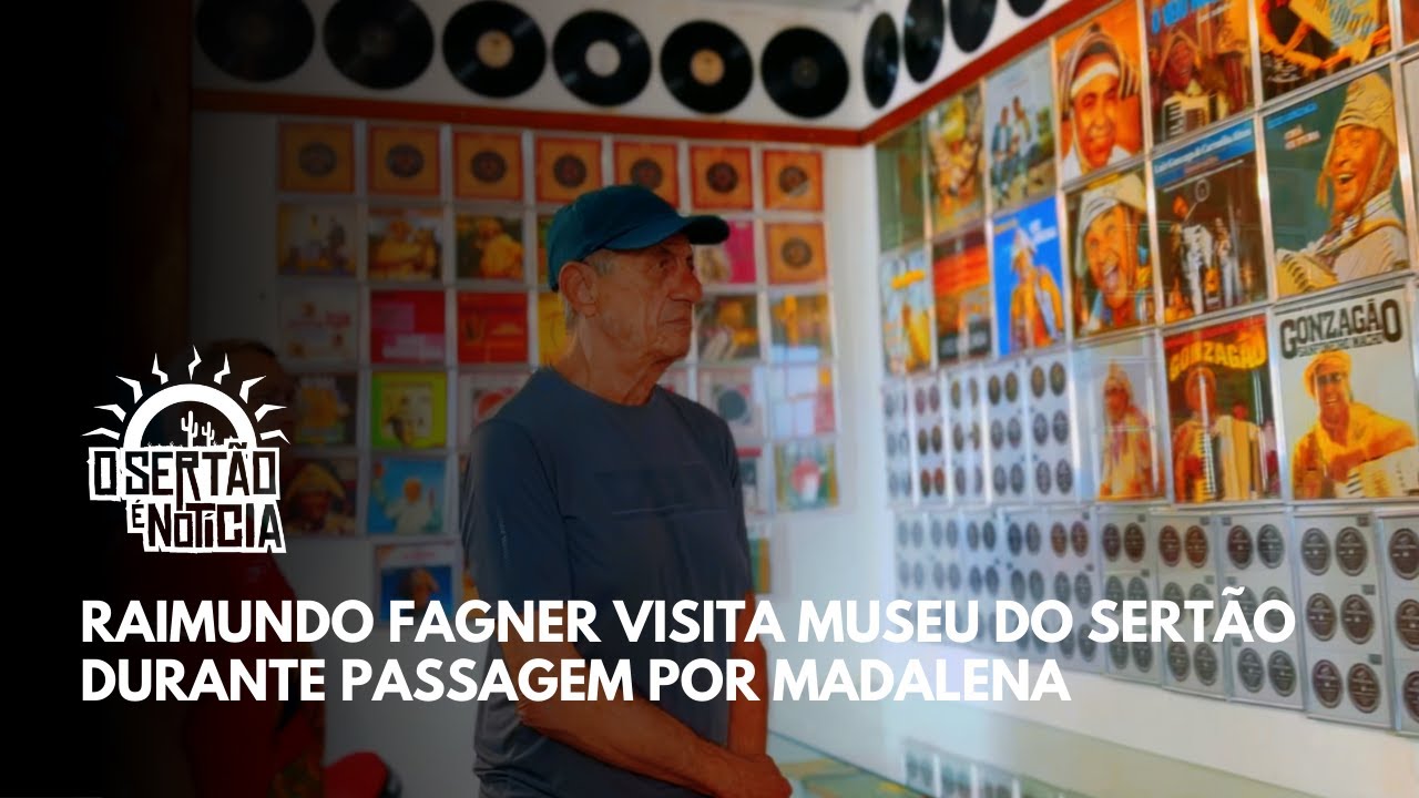 Raimundo Fagner visita Museu do Sertão durante passagem por Madalena