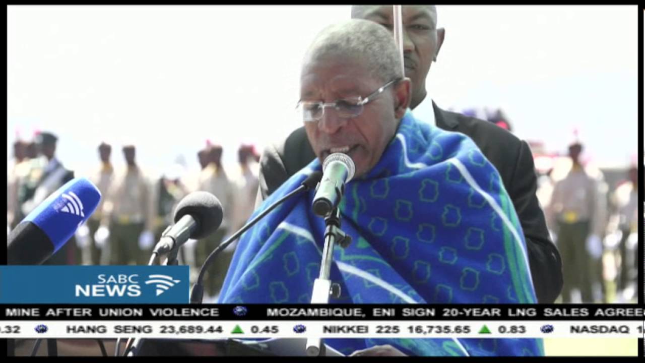 King Letsie III led Lesotho's 50th independence anniversary