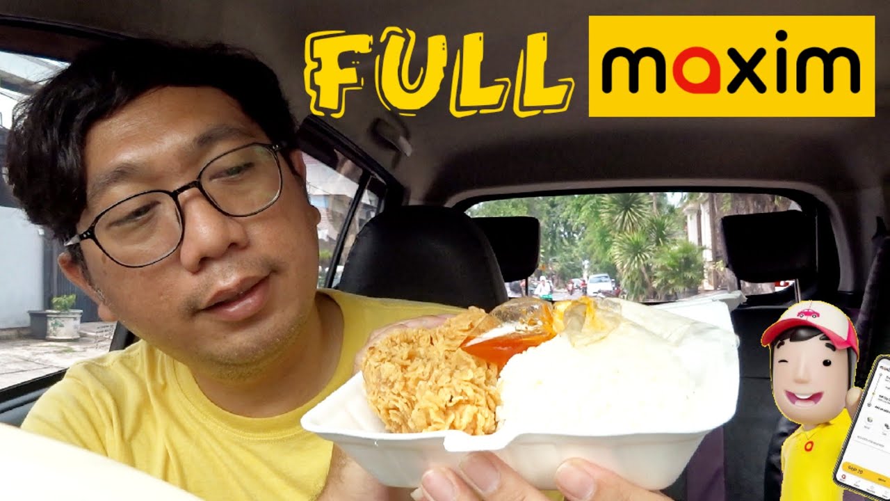 Pendapatan Onbid FULL MAXIM CAR ° Banyak Order Fiktif ° Makan Ayam Geprek ° Gocar GrabCar OFF Dulu