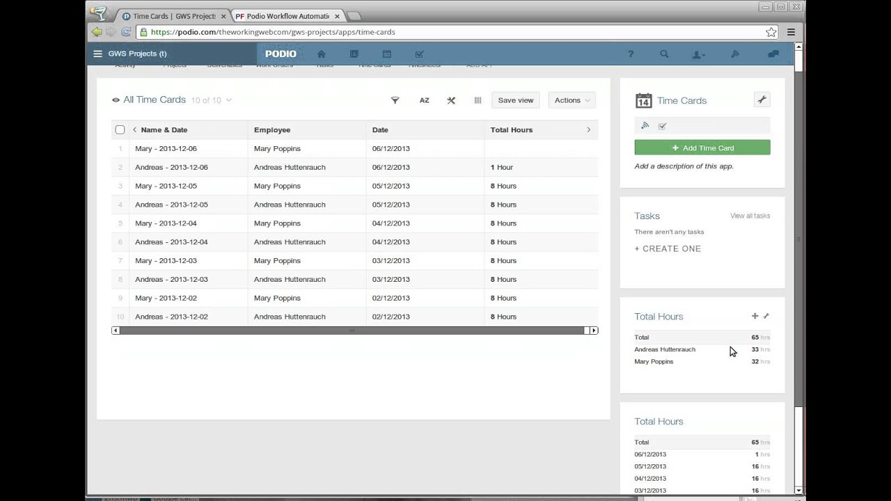 Podio Timesheets done Right