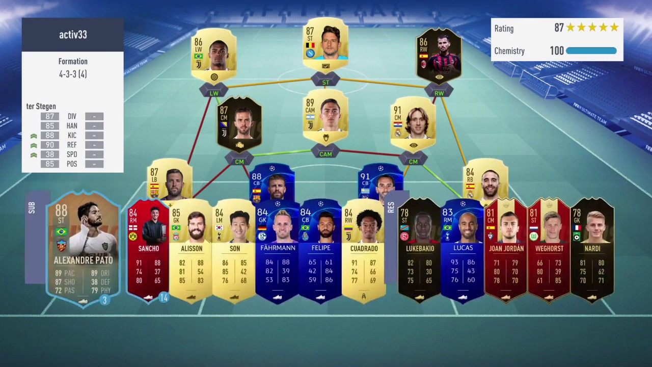 Fifa 19/Best 800k  Hybrid