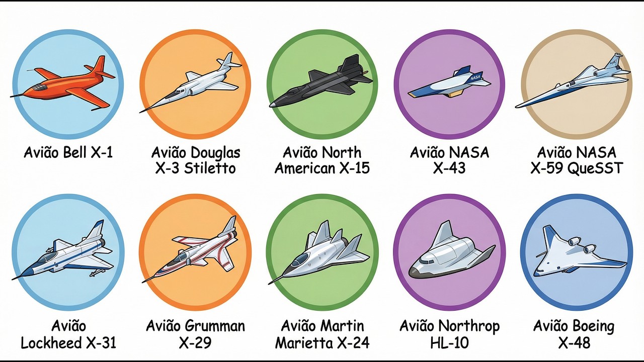 Todos os Avi&otilde;es Experimentais da NASA Explicados (Alguns S&atilde;o INSANOS 🤯)