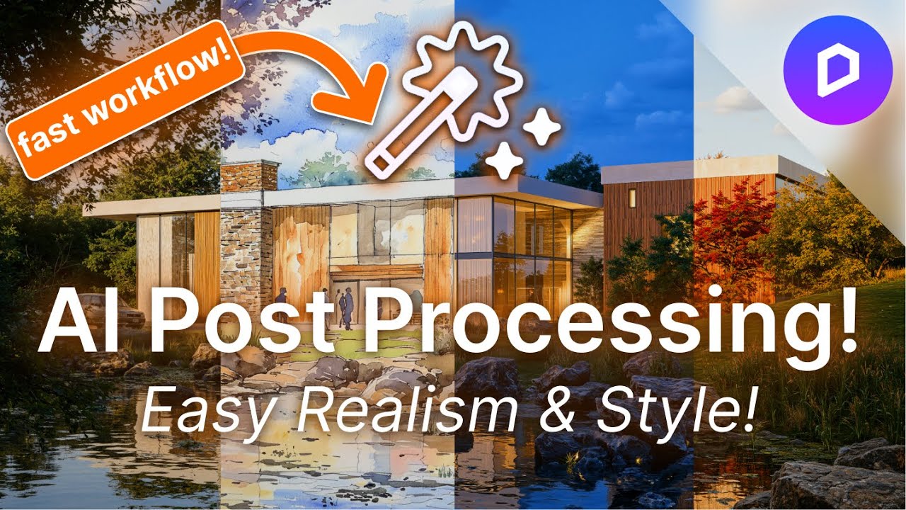 D5 Render 2.11 AI Post Processing Tutorial &ndash; One Click to Photorealism