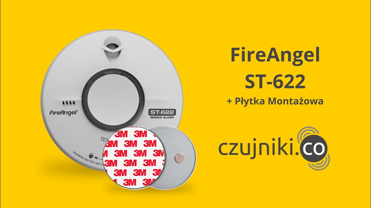 Czujnik Dymu FireAngel ST-622-PLT + Płytka Montażowa - czujniki.co