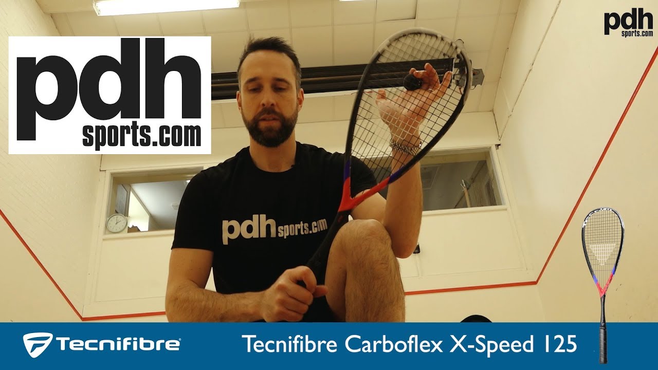 New Tecnifibre Carboflex X-Speed 125 squash racket review by PDHSports.com