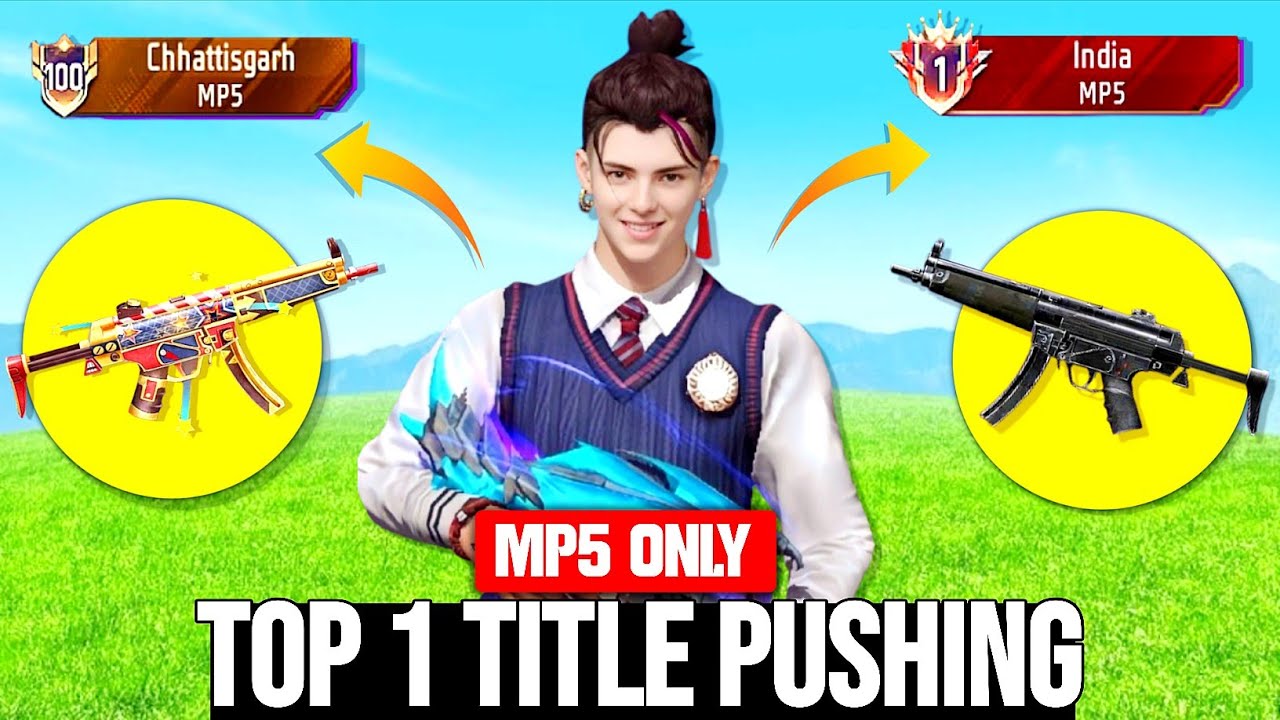 Pushing Top 1 Title In MP5 🥵👽 Solo BR Rank Weapon Glory Push ?? Ep-2