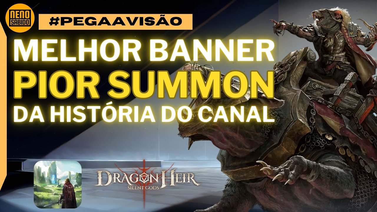 Dragonheir: Silent Gods Option Summons I Melhor banner da temporada, PIOR azar da história do canal!