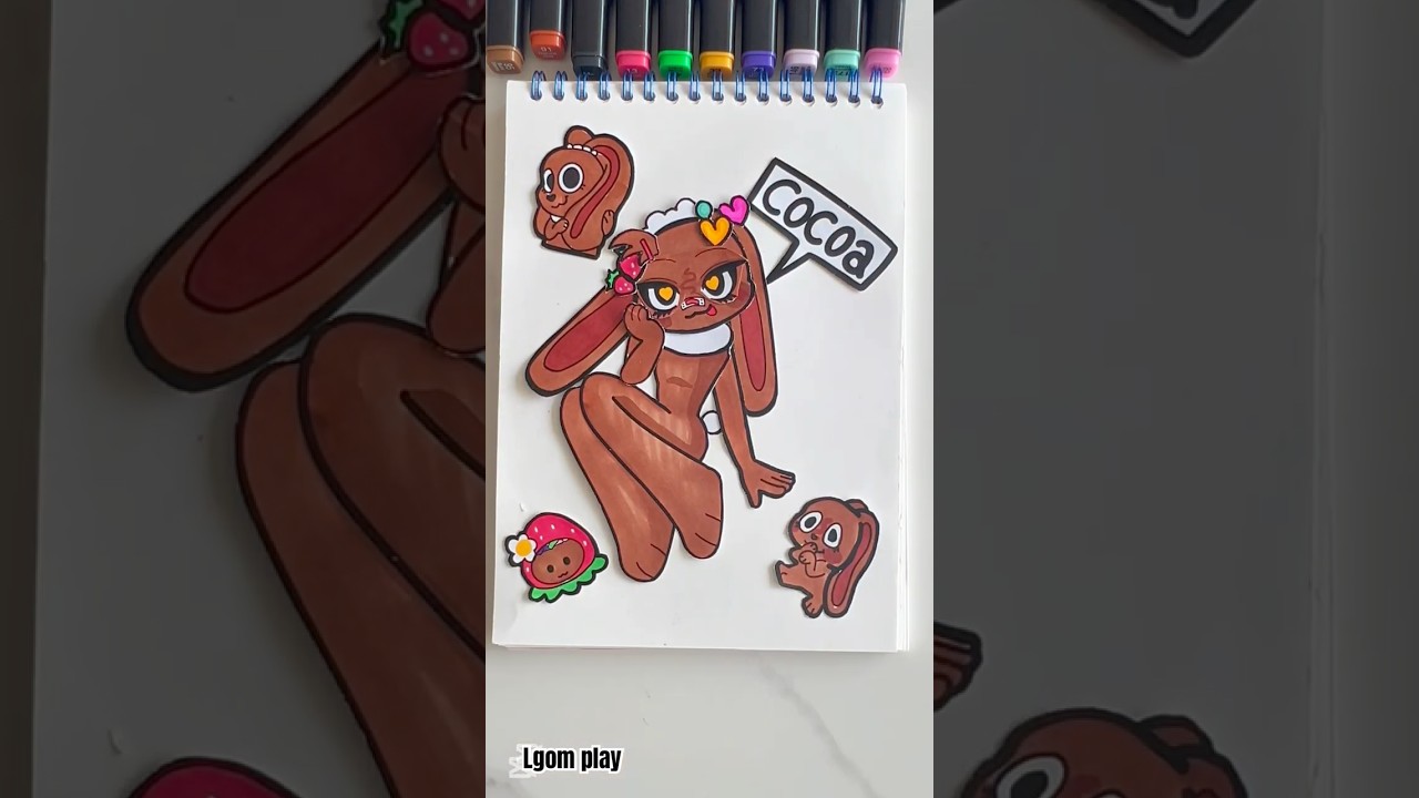 🌈diy sticker🌈Dandy's world cocoa diy sticker from @lgomiya  댄디의 세계 스티커 만들기  #sticker #dandysworld