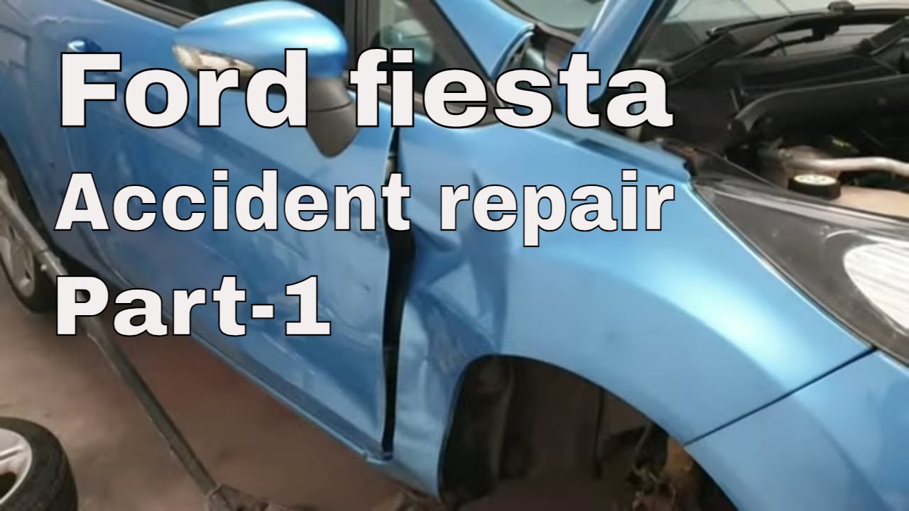 ремонт после аварии ford fiesta mk7, замена крыла, новый инструмент для удаления вмятин!
