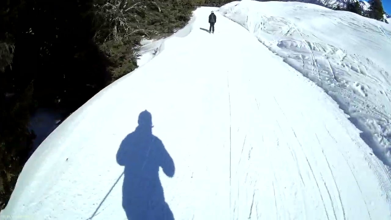 Blaue Piste zur Winteregg bei Mürren