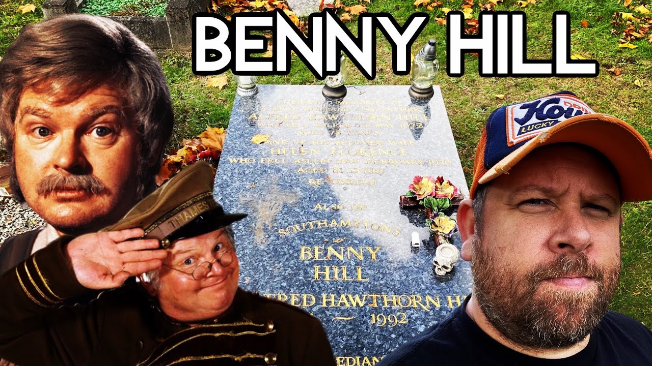 The Grave of Benny Hill - Hollybrook Cemetery, Southampton, Hampshire. Gravesite/Gravestone