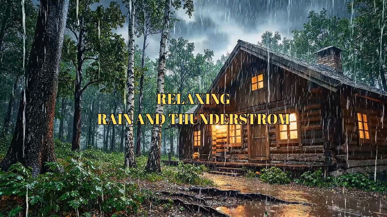 Rain Sounds For Sleeping - 99% Instantly Fall Asleep With Rain Sound And Thunder #25