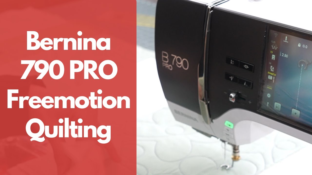 Free Motion Quilting Tips on the Bernina 790 Pro: B.S.R. and Manual Techniques Explored