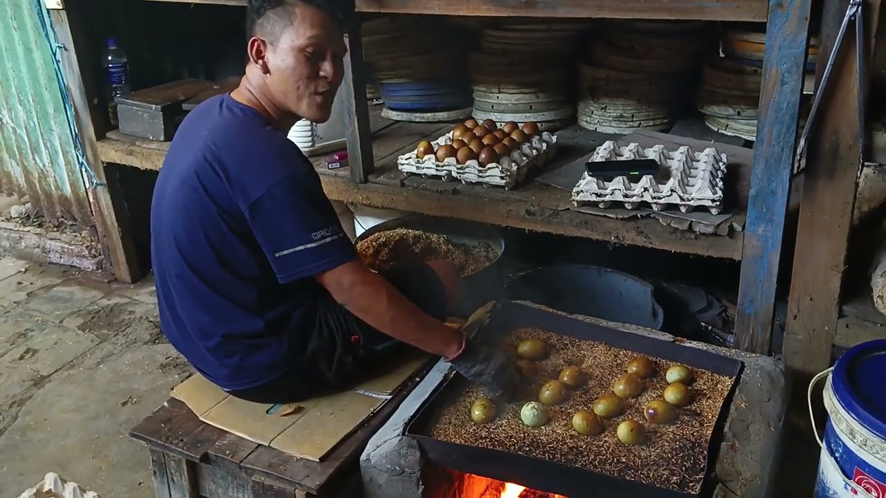 Pembuatan Telor Asin Bakar