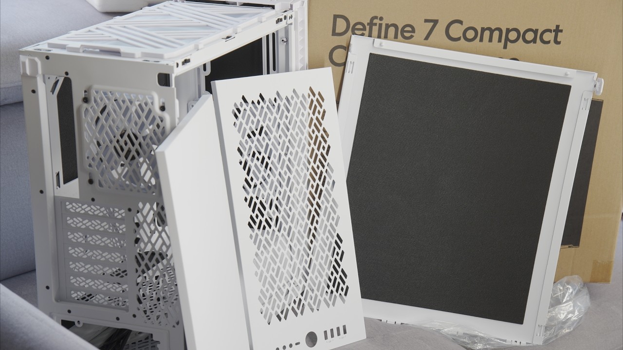 Fractal Define 7 Compact Case Unboxing & PC Build Installation