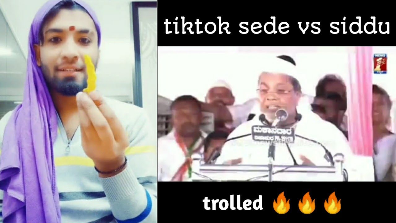 Tiktok sede vs siddu trolled | idu_guru_troll_andre | #trollkannada | #idu_guru_troll_andre