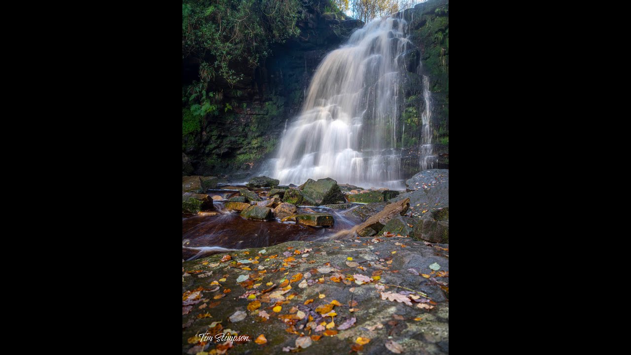 Middle Black Clough Waterfall, The Peak District, October 2025.