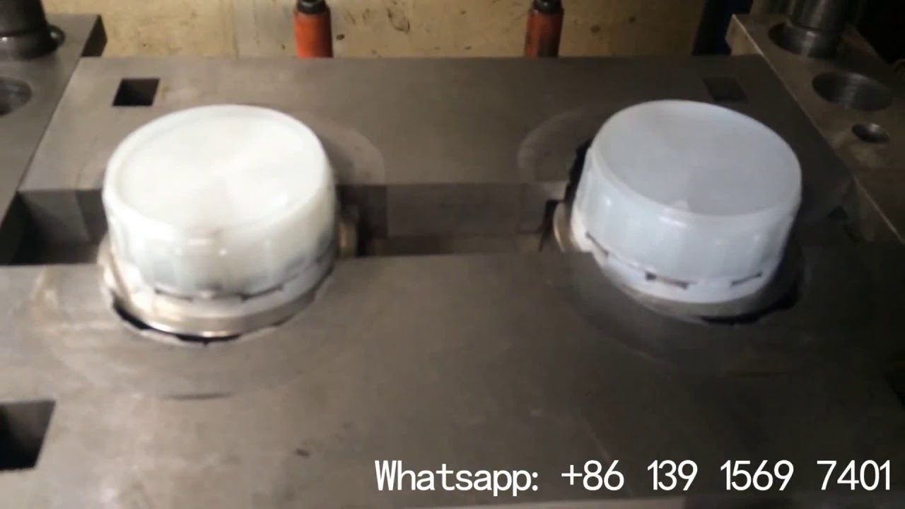 With Anti theft ring plastic jerrycan cap injection mold 2 cavity